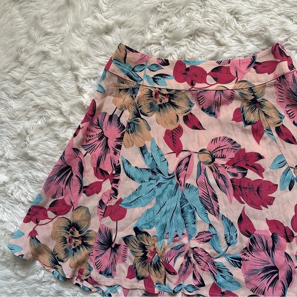 For Love And Lemons x Revolve Skirt in Floral Mini High Waist Multi XS NWT New - Picture 5 of 12